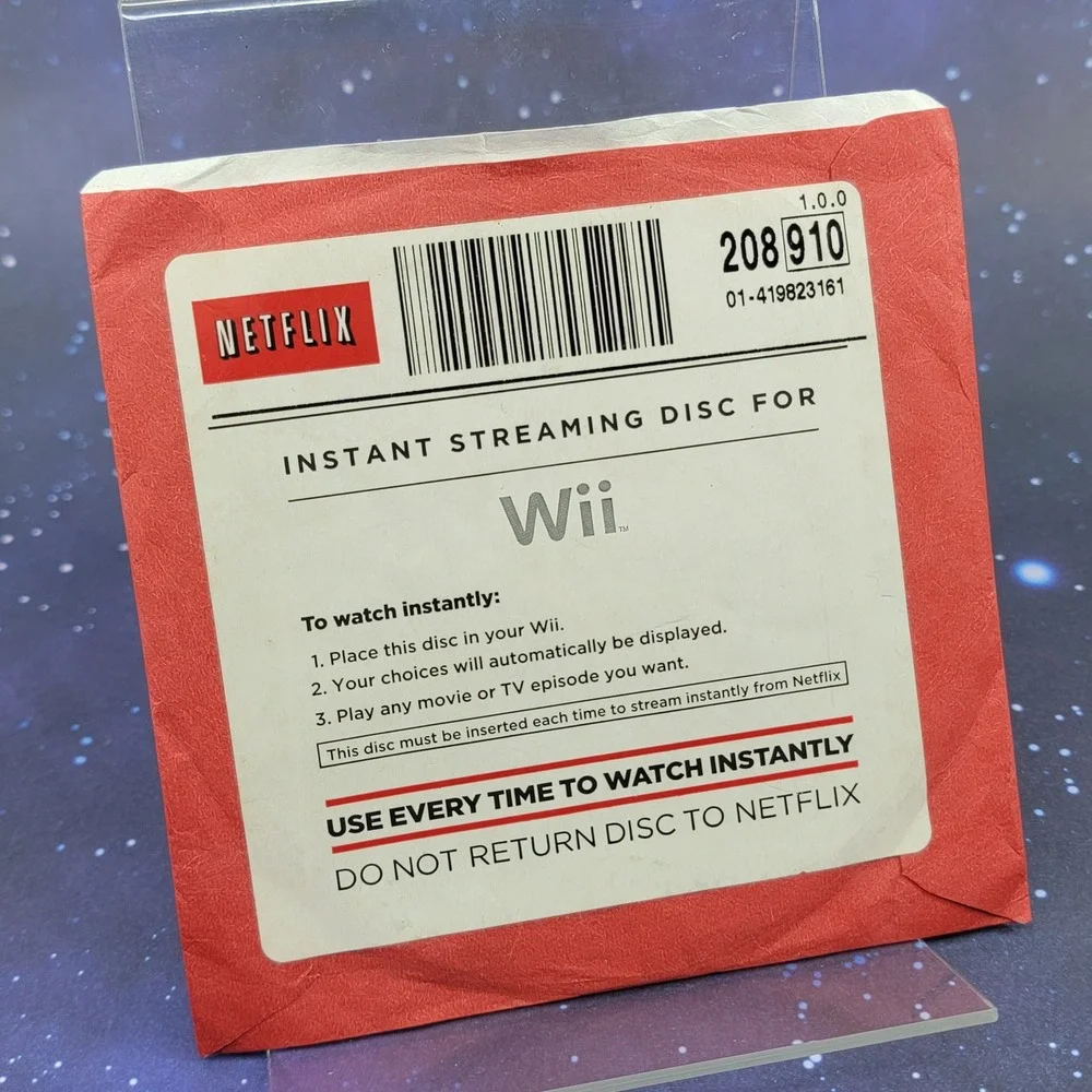 Netflix Instant Streaming Disc for Nintendo Wii RVL-006 USA 2010